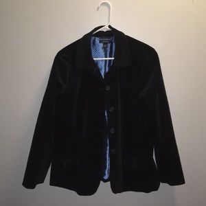 Lands End Velvet Blazer